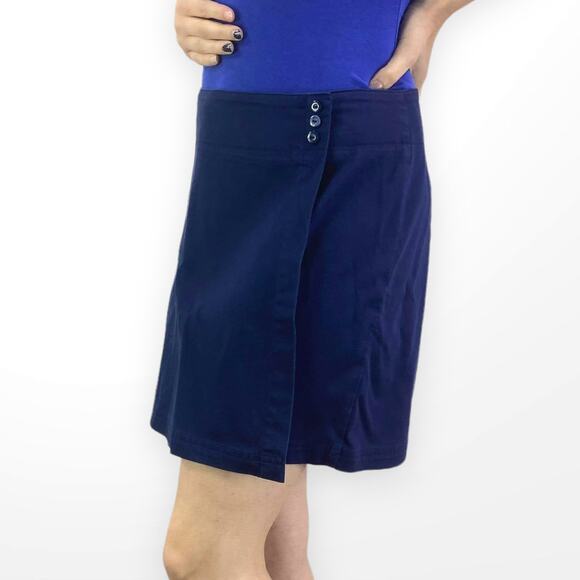 00s DOCKERS Vintage Blue Wrap Around Skort - Picture 5 of 7